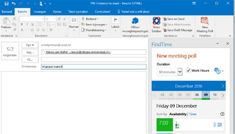 datum afspreken via mail|Professionele datumprikker voor Outlook: Findtime